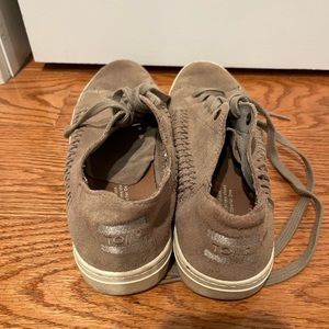 Taupe suede Tom’s Sneakers Size 8.5
